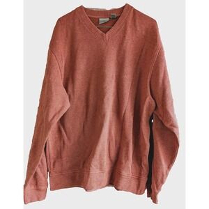 LL Bean Men's Sweater Size L Preppy Grandpa Outdoors Baggy Gorpcore Made in Peru